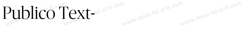 Publico Text字体转换